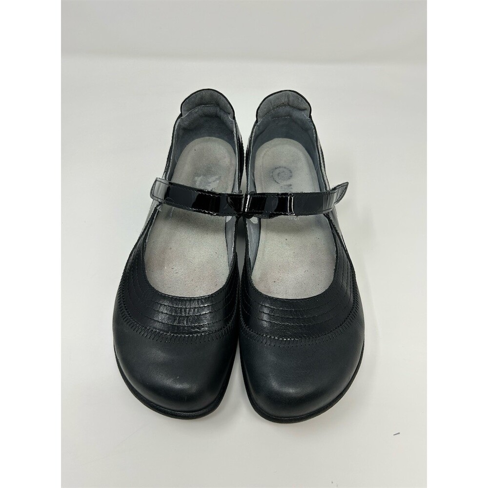 Naot Kirei Mary Jane Comfort Wedge Shoes Womens Black Patent Strap Size 39 US 8 - Picture 4 of 10